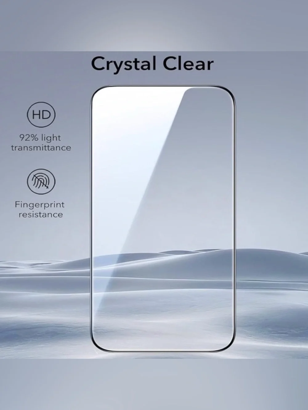 💞 New 3 Pack Tempered Clear Glass Screen Protector for iPhone 16 Pro Cell Phones